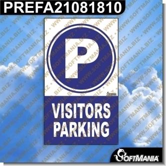 Read full article Premade Sign - VISITORS PARKING
