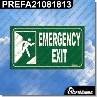 Read full article Premade Sign - EMERGENCY EXIT Read full article Premade Sign - EMERGENCY EXIT