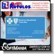SMRR22120619: Business Cards with Text Health Insurance Agent Advertising Sign for Insurance Agency brand Rapirotulos Dimensions 3.5x2 Inches