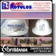 SMRR22120803: Screen Printed Safety Helmet Double Sided with Text Gas Station Experts Advertising Sign for Fuel Station brand Rapirotulos Dimensions 11.8x9.8 Inches