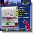 GE24010302: Portada Cubierta Plastica para Encuadernar Documentos y Cuadernos Carta Color Transparente - Paquete de 50 Hojas Carta