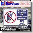 SMRR22092608: White Acrylic 3 Millimeters with Cutting Vinyl Labeling to Prevent Falls Advertising Sign for Industrial Factory of Plastic Products brand Rapirotulos Dimensions 13.8x9.8 Inches