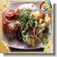 Menu de comida Catering Service - 08 - Lomito de cerdo relleno con queso mozzarella, espinacas y zanahoria