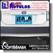 SMRR22110705: Vehicle Bumper Sticker Double Sided with Text Animal Defense Association Advertising Sign for Animal Rescue Association brand Rapirotulos Dimensions 4.7x2.4 Inches