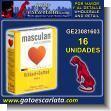 GE23081603: Male Condom brand Masculan  Ribbed and Dotted - 16 Units