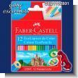 GE22062905: Lapices de Color Cortos marca Faber Castell - 12 Cajas con 12 Lapices Cada Una