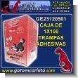 GE23120501: Trampa Adherente para Ratas marca Gato de Papel - Caja de 100 Unidades