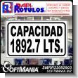 SMRR22092903: Smooth Iron Sheet with Cut Vinyl Lettering Advertising Sign for Liquefied Petroleum Gas Distributor brand Rapirotulos Dimensions 7.9x4.7 Inches