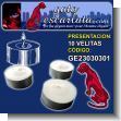 GE23030301: Velas Calentadores de Alimentos (velas de Te) en Tazas de Metal de 1.5 X 0.625 Pulgadas - Caja de 10 Unidades