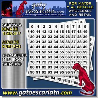 Read full article TEAR OFF SHEET WITH NUMBERS SERIES - 25 PACKS WITH 25 SHEETS EACH Read full article TEAR OFF SHEET WITH NUMBERS SERIES - 25 PACKS WITH 25 SHEETS EACH