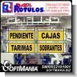 SMRR22101001: Floor Graphic Adhesive with Text Pending, Boxes, Pallets, Leftovers Advertising Sign for Industrial Factory of Plastic Products brand Rapirotulos Dimensions 11x4.3 Inches