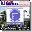SMRR22120602: Full Color Adhesive Paper Sticker with Text Build Bethel Engineering Advertising Sign for Engineering Office brand Rapirotulos Dimensions 3.5x3.5 Inches