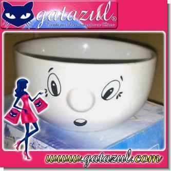 Lee el articulo completo TAZON BLANCO CON CARITA 15 CENTIMETROS DE DIAMETRO