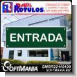 SMRR22110109: Transparent Acrylic with Reverse Lettering with Text Entrance Advertising Sign for Medical Specialty Clinic brand Rapirotulos Dimensions 11.8x3.9 Inches