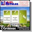 SMRR22122201: Business Cards Double Sided with Text Real Estate Brokers Advertising Sign for Real Estate brand Rapirotulos Dimensions 2x3.5 Inches