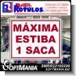 SMRR22100206: Floor Graphic Adhesive with Text Maximum Stowage 1 Sack Advertising Sign for Industrial Factory of Plastic Products brand Rapirotulos Dimensions 11x8.7 Inches