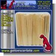 GE25070805: Paleta de Madera para Helados Madera Naturales - Paquete de 100 Unidades