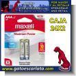 GEPOV040: Batteries Type Aaa brand Maxell Box of 24 Pairs