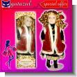GATAGE23101504: Christmas Decoration: Beautiful Porcelain Doll 15 X 40 Centimeters