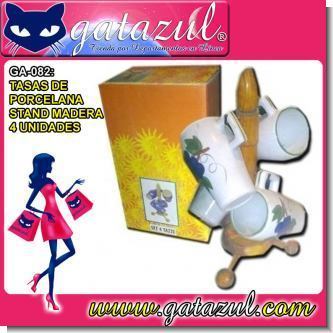 Read full article PORCELAIN CUPS WITH WOODEN STAND SET OF 4 UNITS