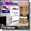 SMRR22092123: Banner Roller up Printing Full Color Advertising Sign for Real Estate brand Rapirotulos Dimensions 27.6x61 Inches