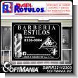 SMRR22112303: Promotional Flyer Laser Printing with Uv Lamination on Coated Paper with Text Barber Shop Styles Advertising Sign for Barbershop brand Rapirotulos Dimensions 5.5x4.3 Inches