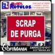 SMRR22101017: White Acrylic 3 Millimeters with Cutting Vinyl Lettering with Text Purge Scrap Advertising Sign for Industrial Factory of Plastic Products brand Rapirotulos Dimensions 11.8x7.9 Inches