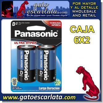 BATERIAS GRANDES MARCA PANASONIC TIPO D - 6 PARES