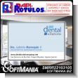 SMRR22103105: Business Cards with Text Dental Surgeon, University of Costa Rica Advertising Sign for Dental Clinic brand Rapirotulos Dimensions 3.1x2 Inches