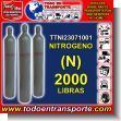 TTNI23071001: Cilindro de Gas de Rotacion Nitrogeno (n) de 2000 Libras con Recarga Incluida