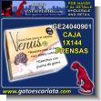 GE24040901: Prensa Gancho Negro para Cabello marca Venus - Caja de 144 Unidades