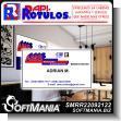 SMRR22092122: Business Cards One Side Advertising Sign for Real Estate brand Rapirotulos Dimensions 3.5x2 Inches