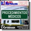 SMRR22110120: Transparent Acrylic with Reverse Lettering with Text Medical Procedures Advertising Sign for Medical Specialty Clinic brand Rapirotulos Dimensions 11.8x3.9 Inches