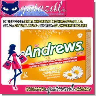 Lee el articulo completo SALT ANDREWS CON MANZANILLA CAJA DE 24 TABLETAS Lee el articulo completo SALT ANDREWS CON MANZANILLA CAJA DE 24 TABLETAS