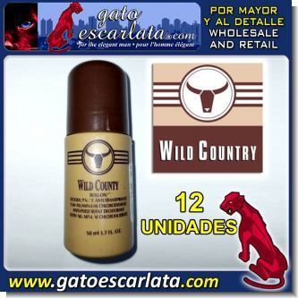 ROLL-ON WILD COUNTRY DEODORANT - 12 UNITS