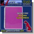 GE24011502: Cuaderno con Resorte en Espiral Tapa Un Color 100 Hojas marca Buho - 12 Unidades