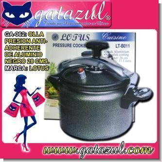 Read full article BLACK ALUMINUM NON-STICK PRESSURE COOKER 28 CENTIMETER DIAMETER