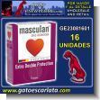GE23081601: Male Condom brand Masculan, Extra Doble Protection - 16 Units