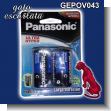 GEPOV043: Baterias Medianas marca Panasonic Tipo C - 6 Pares