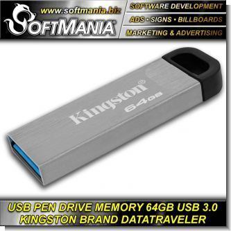 Read full article USB PEN DRIVE MEMORY 64GB USB 3.0 KINGSTON BRAND DATATRAVELER KYSON Read full article USB PEN DRIVE MEMORY 64GB USB 3.0 KINGSTON BRAND DATATRAVELER KYSON