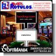 SMRR22120704: Pvc Airport Pallet with White Melamine and Cutting Vinyl Lettering Double Sided with Text Sports, Casino, Poker Advertising Sign for Sportsbook brand Rapirotulos Dimensions 14.6x11.8 Inches