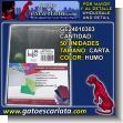 GE24010303: Portada Cubierta Plastica para Encuadernar Documentos y Cuadernos Carta Color Humo - Paquete de 50 Hojas Carta