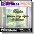 SMRR22122002: Microperforated Vinyl Adhesive for Glass Window with Text Serrano, Ortiz and Associates Law Firm Advertising Sign for Law Firm brand Rapirotulos Dimensions 31.9x31.9 Inches
