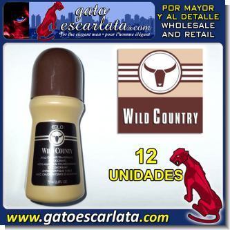 ROLL-ON WILD COUNTRY DEODORANT 75 MILLITERS - 12 UNITS