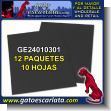 CARTON PRESENTACION CARTA COLOR NEGRO DE 1.44 MILIMETROS MARCA BUHO - 12 PAQUETES DE 10 HOJAS CADA UNO