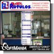 SMRR22120607: Full Color Vinyl Adhesive for Glass Window with Text Draw Schedule Advertising Sign for Lottery Booth brand Rapirotulos Dimensions 7.9x29.1 Inches