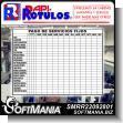 SMRR22092801: White Melamine Board with Cut Vinyl Signage on Control of Payment of Fixed Services Advertising Sign for Industrial Factory of Plastic Products brand Rapirotulos Dimensions 51.2x47.2 Inches