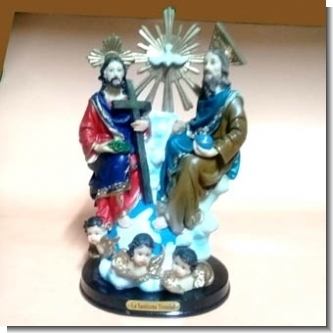 Read full article CERAMIC STATUE OF THE HOLY TRINITY 25 CENTIMETERS