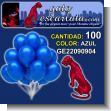 GE22090904: Globos de Hule Color Azul - Paquete de 100 Unidades