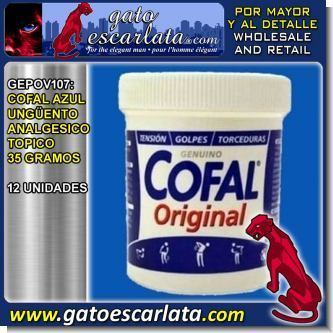 COFAL AZUL UNGUENTO ANALGESICO TOPICO 35 GRAMOS - 12 UNIDADES